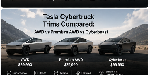 Tesla Cybertruck Trims Compared: AWD vs Premium AWD vs Cyberbeast